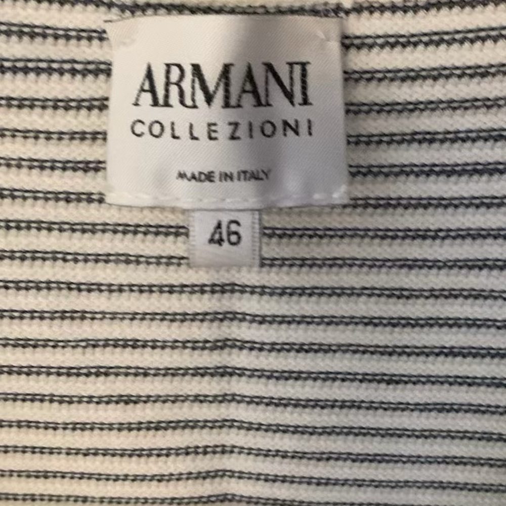 Armani Collezioni Striped Open-Front blazer - Picture 2 of 8